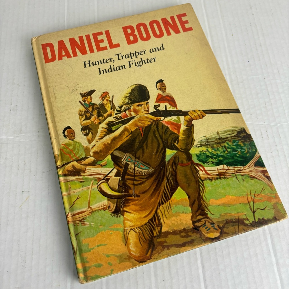 Vintage Daniel Boone Illustrated Hardcover Book